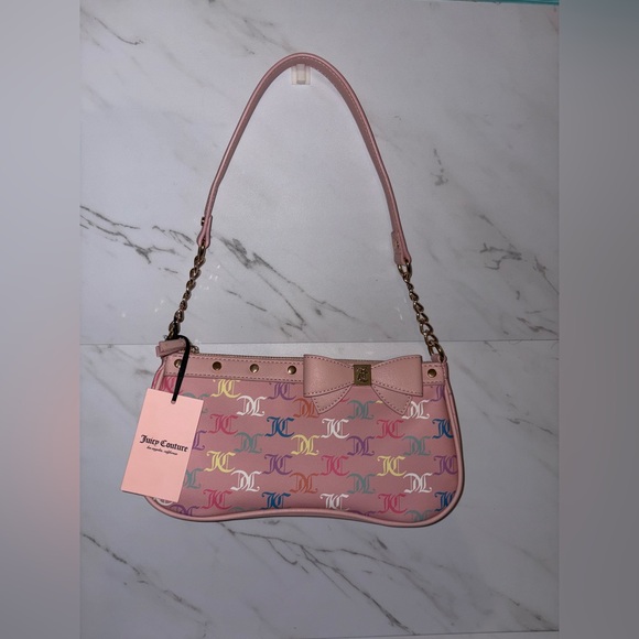 Juicy couture for the girls shoulder bag purse- pink multi pink diamond - Picture 11 of 11